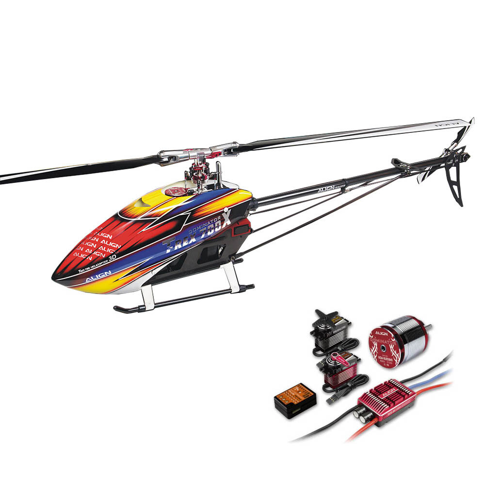ALIGN T REX 700X 6CH 3D Flying RC Helicopter Super Combo With Brushless 490KV Motor Servo ESC Flybarless System