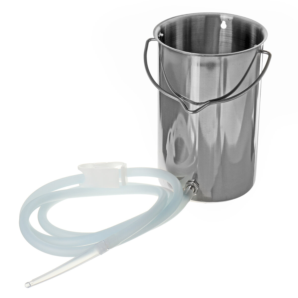 

2L Non-Toxic Stainless Steel Enema Bucket Tools Kit Douche 2M Tube Reusable Medical Detox Enema Bucket
