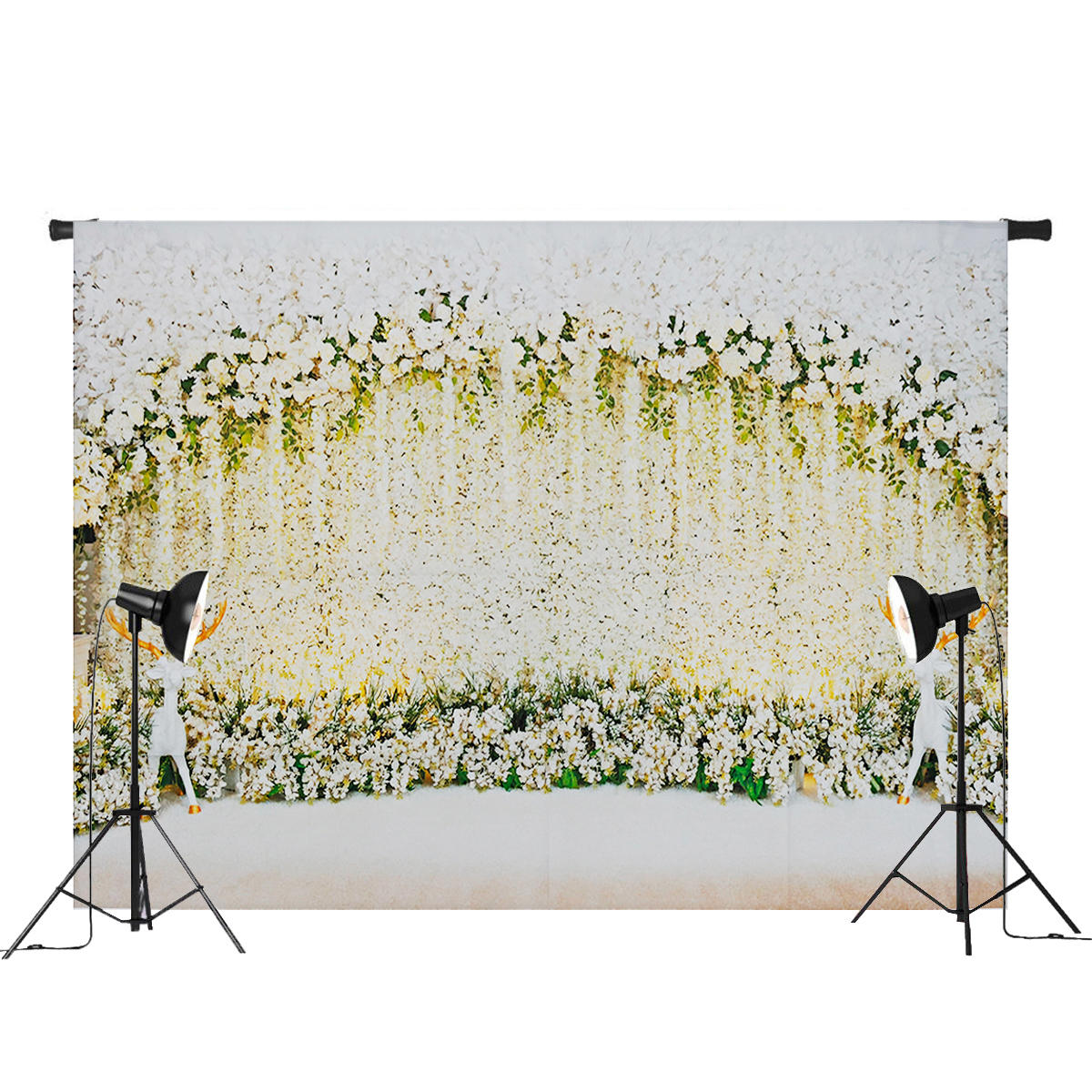 5x3FT 7x5FT bloemblaadjes en herten bruiloft fotografie achtergrond achtergrond Studio Prop