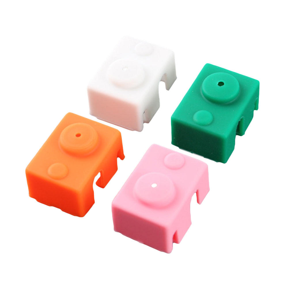 

3 Packs*4Pcs PT100 V6 Silicone Case for Hotend Heating Blocks Random Color High Temperature Resist for 3D Printer