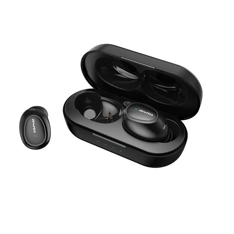 Awei T16 TWS Wireless bluetooth 5.0 Earphone Mini Portable Stereo Sports Headphone with Mic for iPhone Huawei