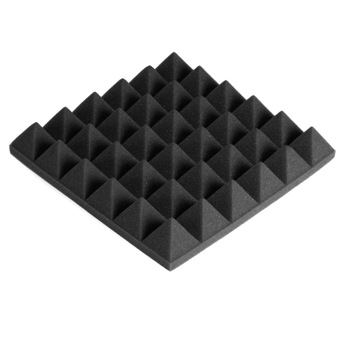 24PCS 300x300x50mm Soundproofing Foam Studio Acoustic Foam Soundproof Absorption Treatment Panel Til