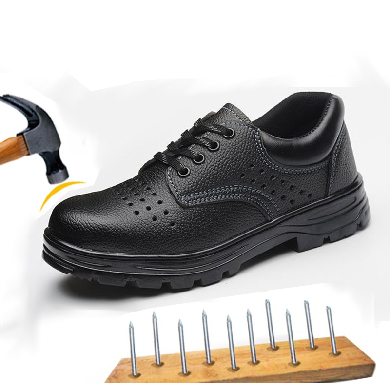 TENGOO Men's Work Shoes Anti-Smashing Hard Safety Shoes Steel Toe Keep Warm Waterproof Sneakers