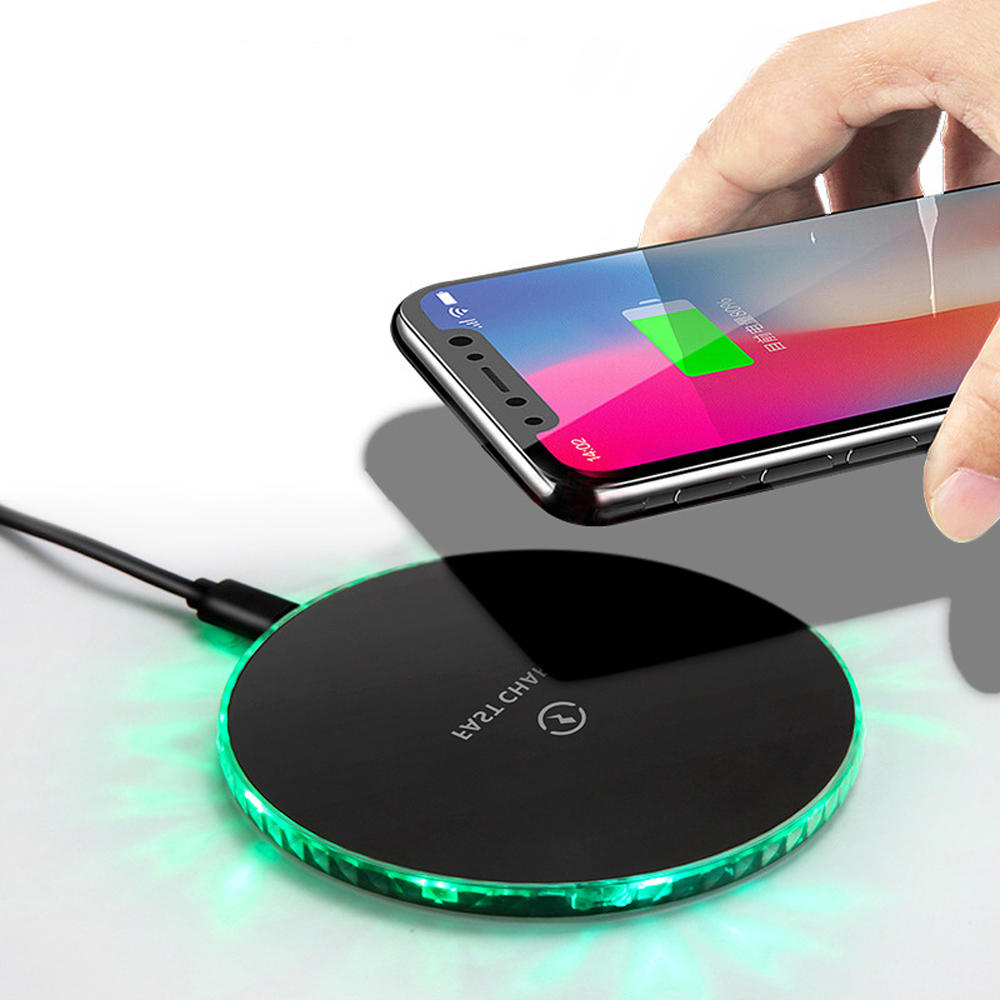 

Bakeey 15W LED Light Fast Charging Wireless Charger For iPhone 8 Plus XS 11Pro Huawei P30 Mate 30 5G 9Pro S10+ Note 10 5