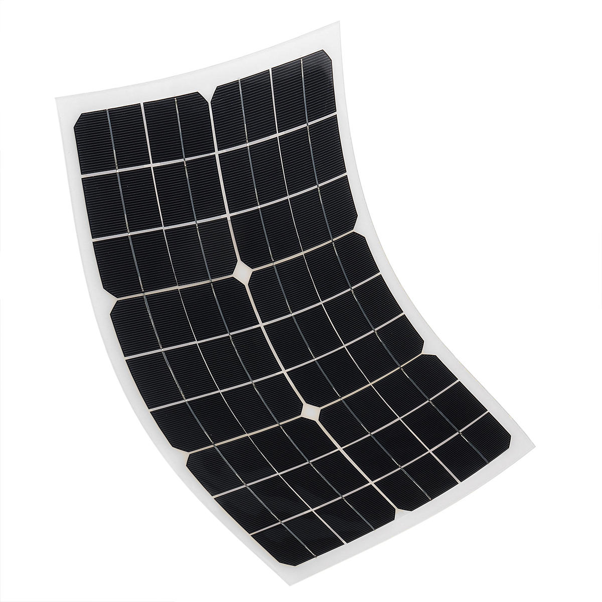 20W 18V Solar Panel with 3m Cables Rear Junction Box for Outdoor Portable Emergency Charging