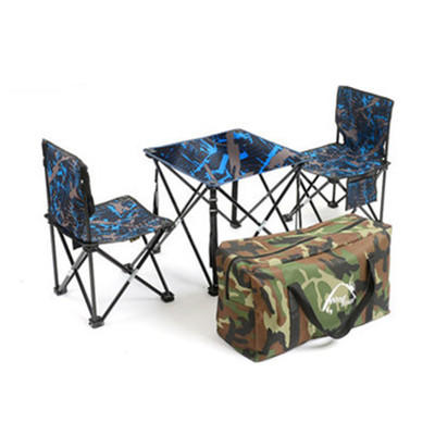 DROW Outdoor Tragbarer Klappstuhl Camping Reisen Picknick BBQ Stühle Tisch Set