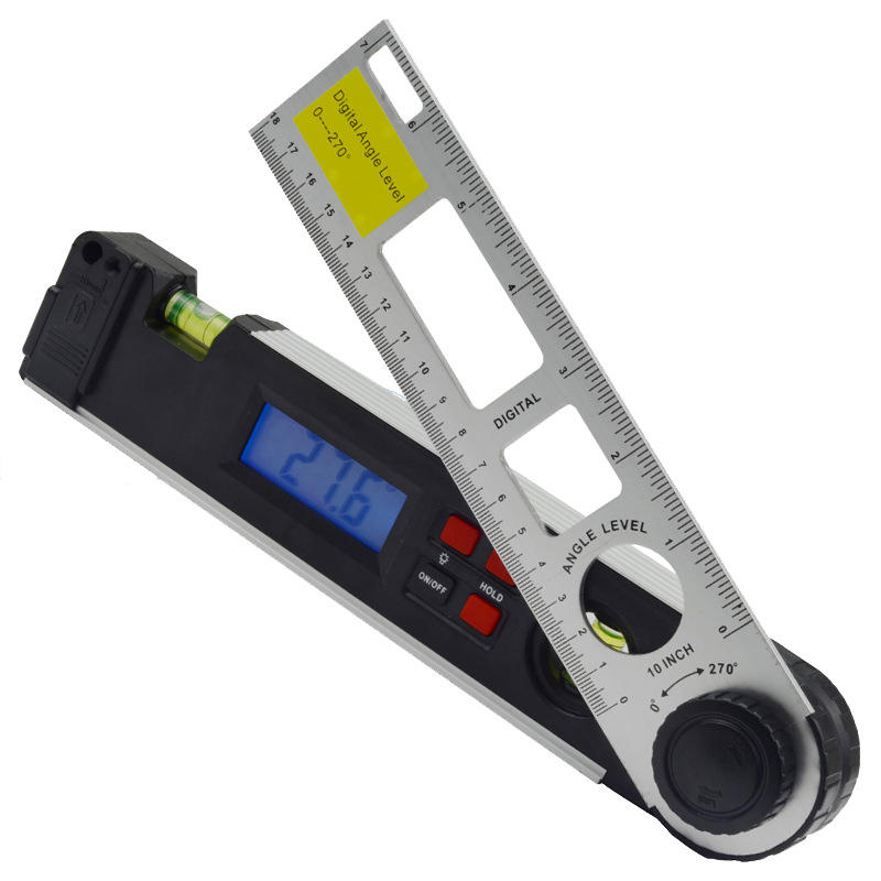 

250mm Digital Angle Level Ruler LCD display digital Protractor with Dual Spirit Level Angle Finder Meter Inclinometer