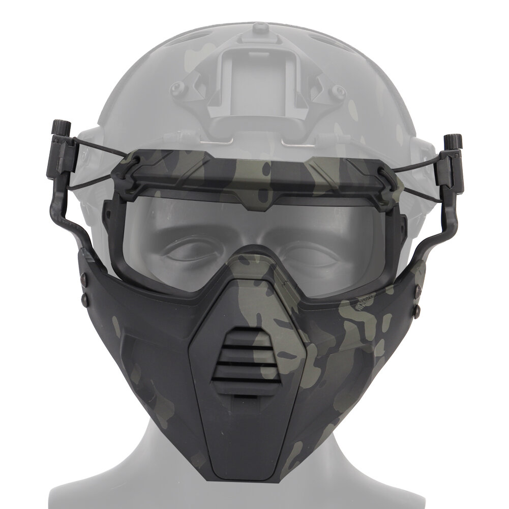 

WoSporT MA-116 TPE 3D Face Helmet Goggle Sets CS Field Tactical Protective Mask COS Play Tools