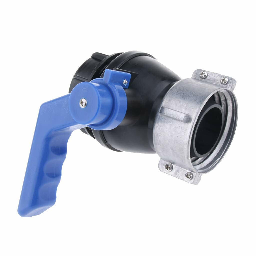 1000L IBC Tote Tank Ball Valve Drain Adapter Hose Fittings with Switch DN40 DN50 Inner Dia 62mm75mm