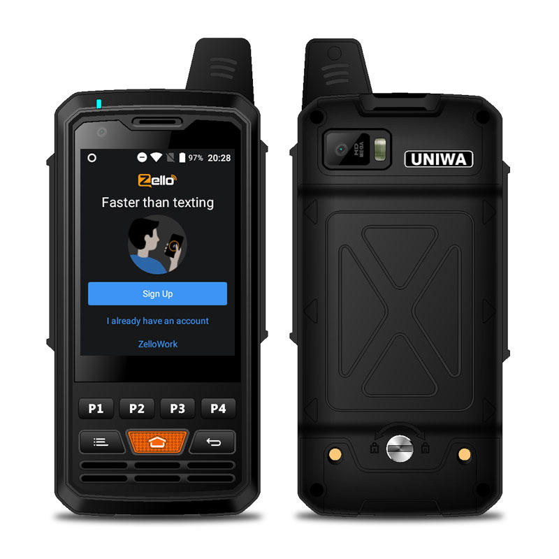 

UNIWA F50 4G Nwtwork Global PTT Zello Walkie Talkie 2.8 Inch 4000mAh Android MTK6735 Quad Core 1GB+8GB ROM Signal Booste