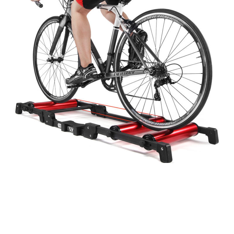 LUCKFY Indoor Cycling Parabolic Roller Bike Trainer Stehen Indoor Fitnessgeräte für 24  bis 29  und 700C Berg & Rennräder