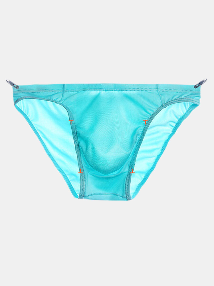 Thin transparents seamless ice silk underwear 3d pouch brief Sale ...