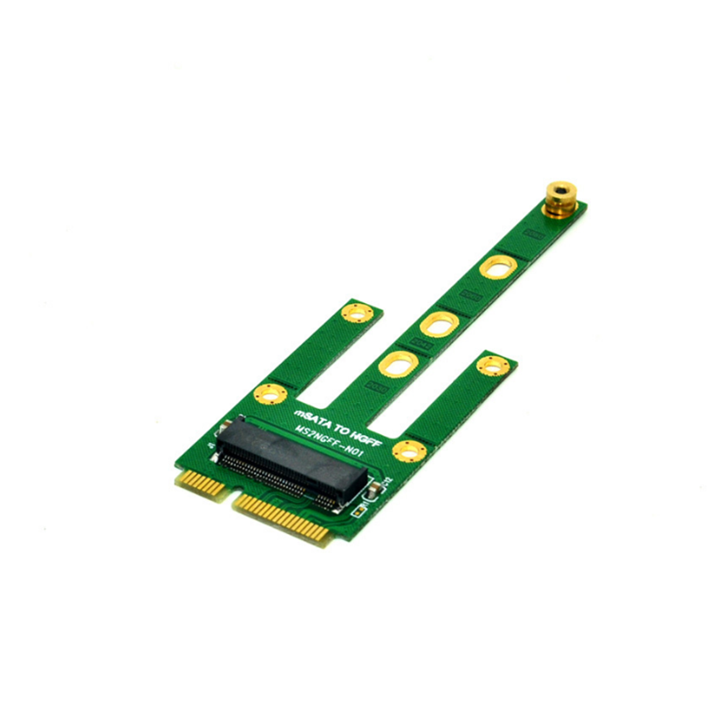 ITHOO MS2NGFF-N01 M.2 NGFF SATA to mSATA Interface M.2 NGFF SSD PCI-E Expansion Card 6Gbps for Desktop Computer