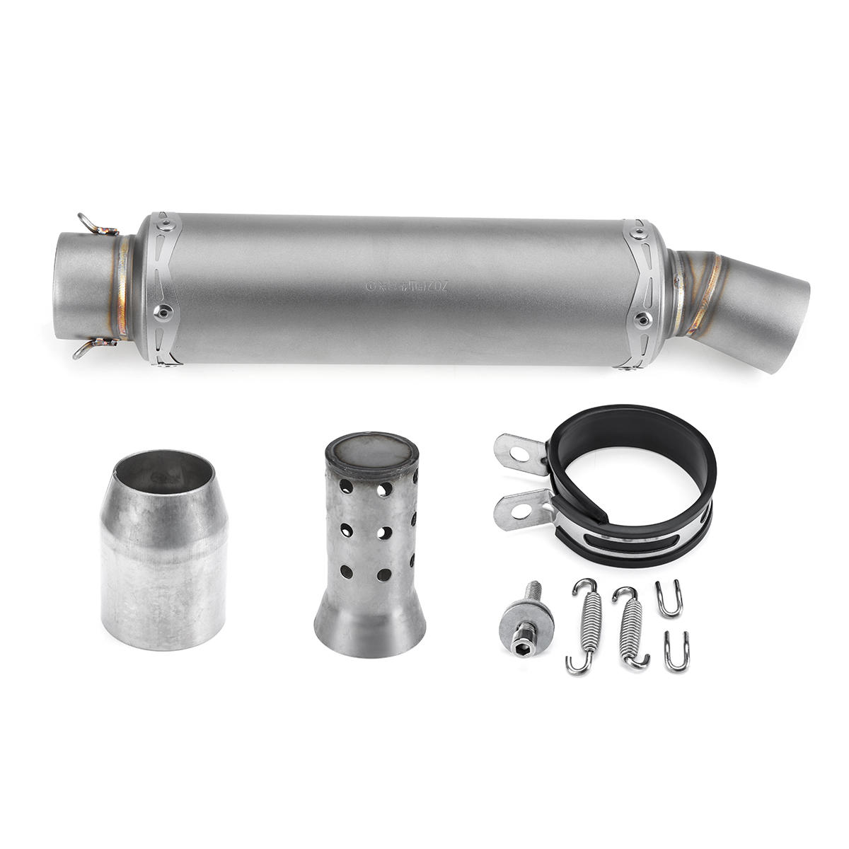 Inlet 36-51mm Motorcycle Exhaust Tail Tip Pipe Muffler Stainless Steel Modified Universal Titanium