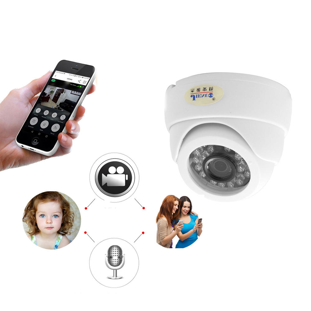 JIENUO JN-IP517AR-D Wifi Camera 1080P CCTV Surveillance Video Security Wireless Audio IPCam Indoor Cam Infrared Dome Hom