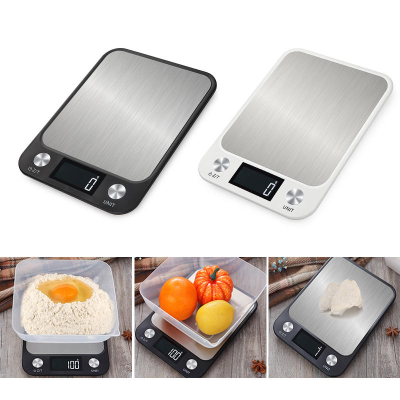 

10kg/5kg Household Kitchen Scale Electronic Food Scales Diet Scales Measuring Tool Slim LCD Digital Electronic Weighing