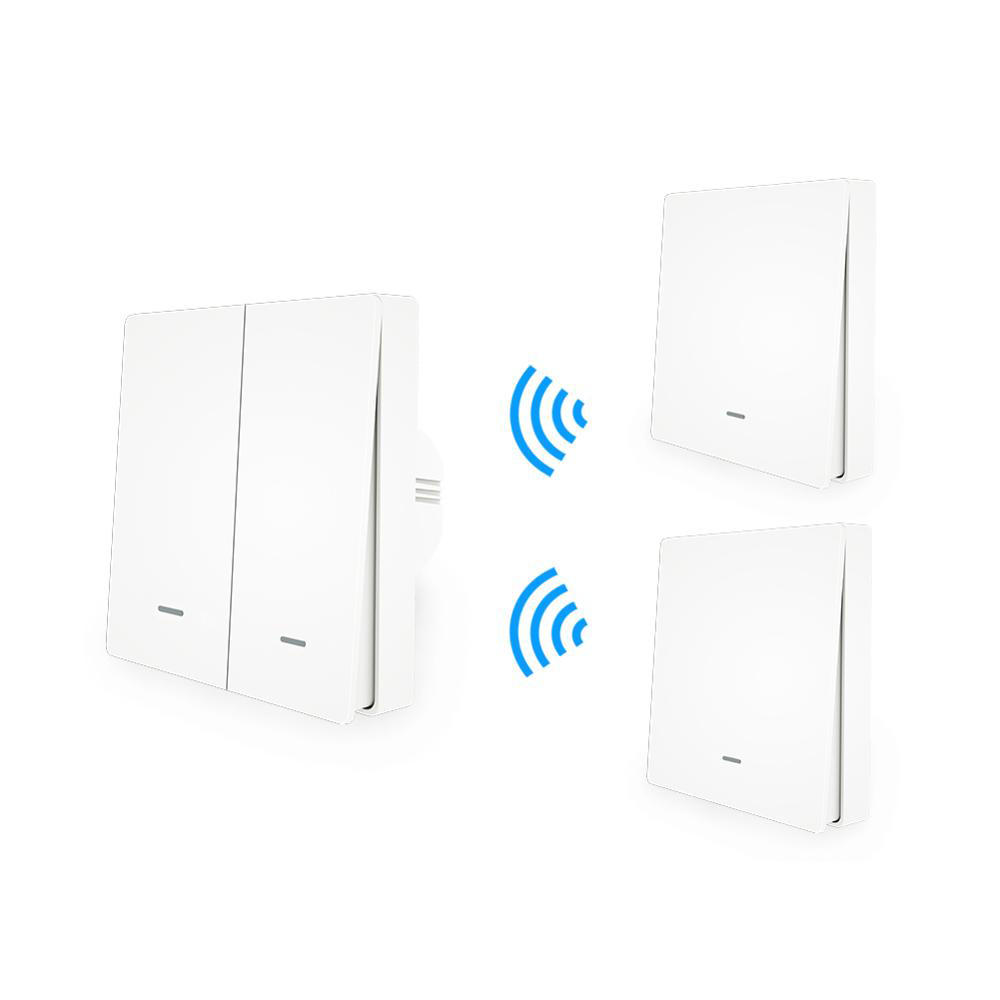 

MoesHouse WiFi Smart Push Button Switch RF433 Wall Panel Transmitter Kit Smart life Tuya App Remote Control Works with A