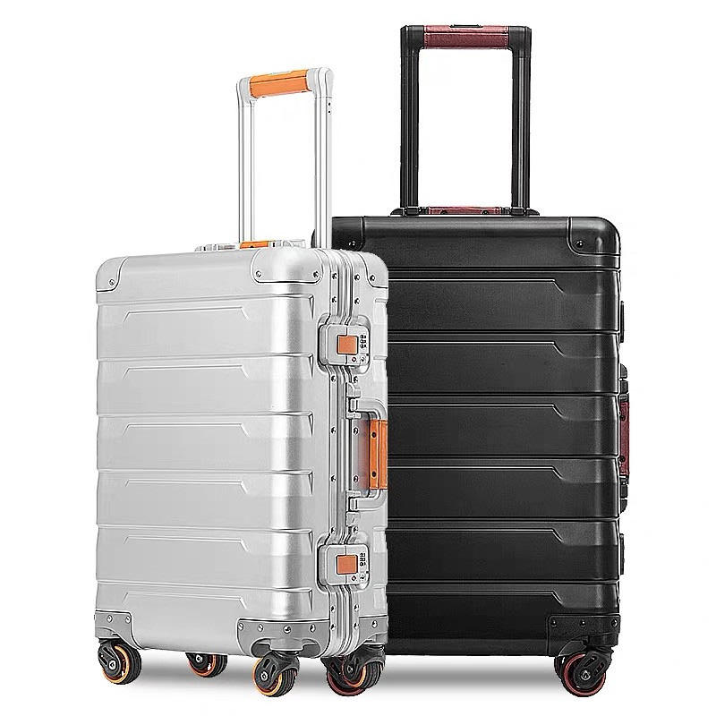ORMIE 20inch Koffer TSA Password Lock Herren Damen Business Case 100% Vollaluminiumschale Spinner Wheel Gepäck
