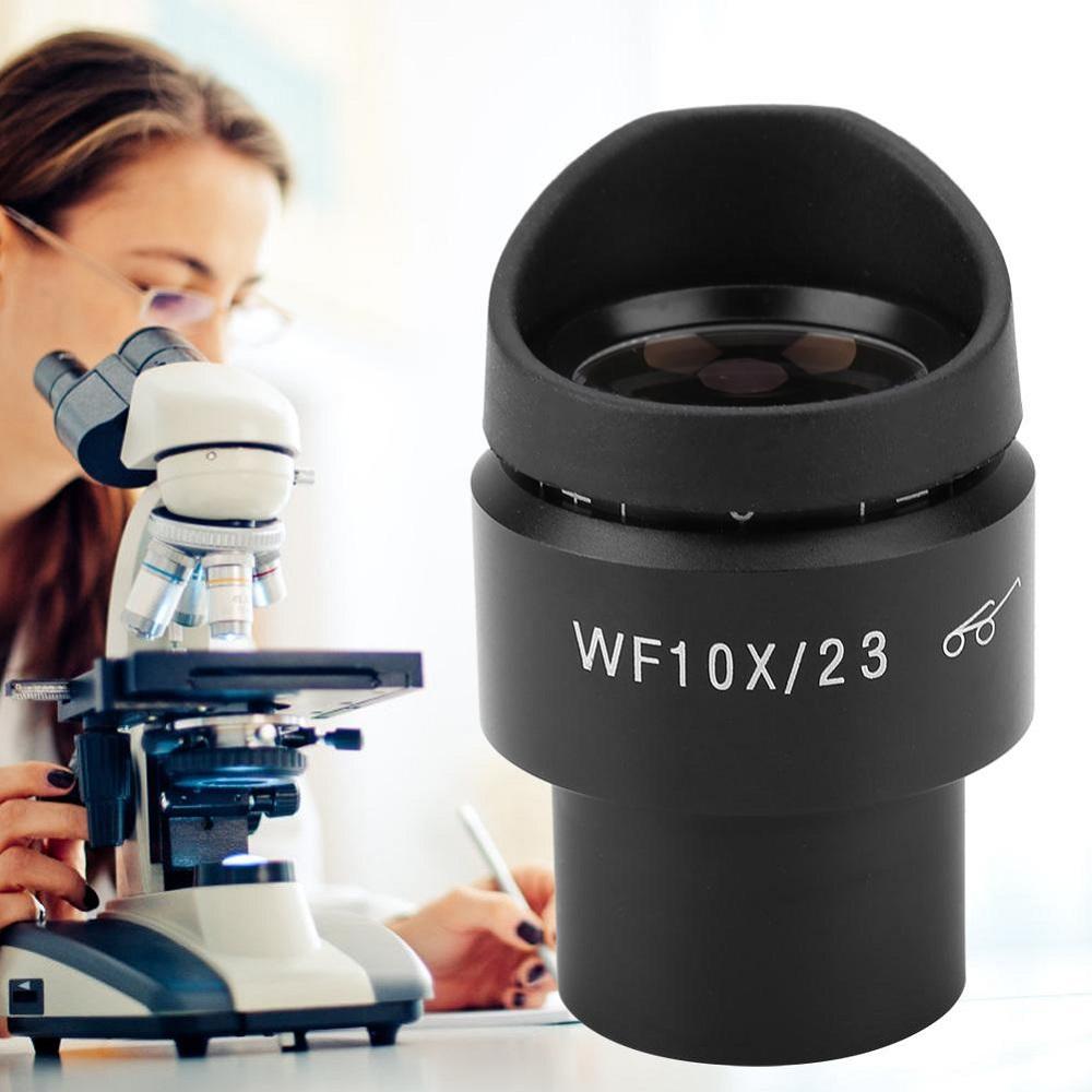 WF10X / 23 verstelbare microscoop groothoek oculair Oculair oogpuntlens