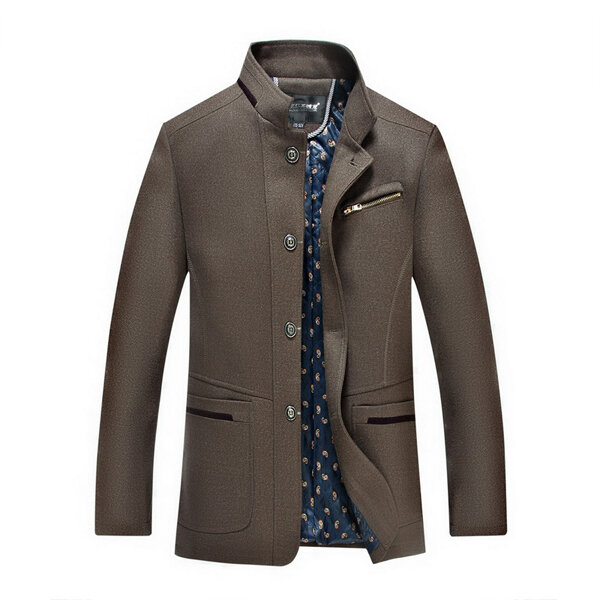 Men's stylish business woolen jacket Sale - Banggood.com