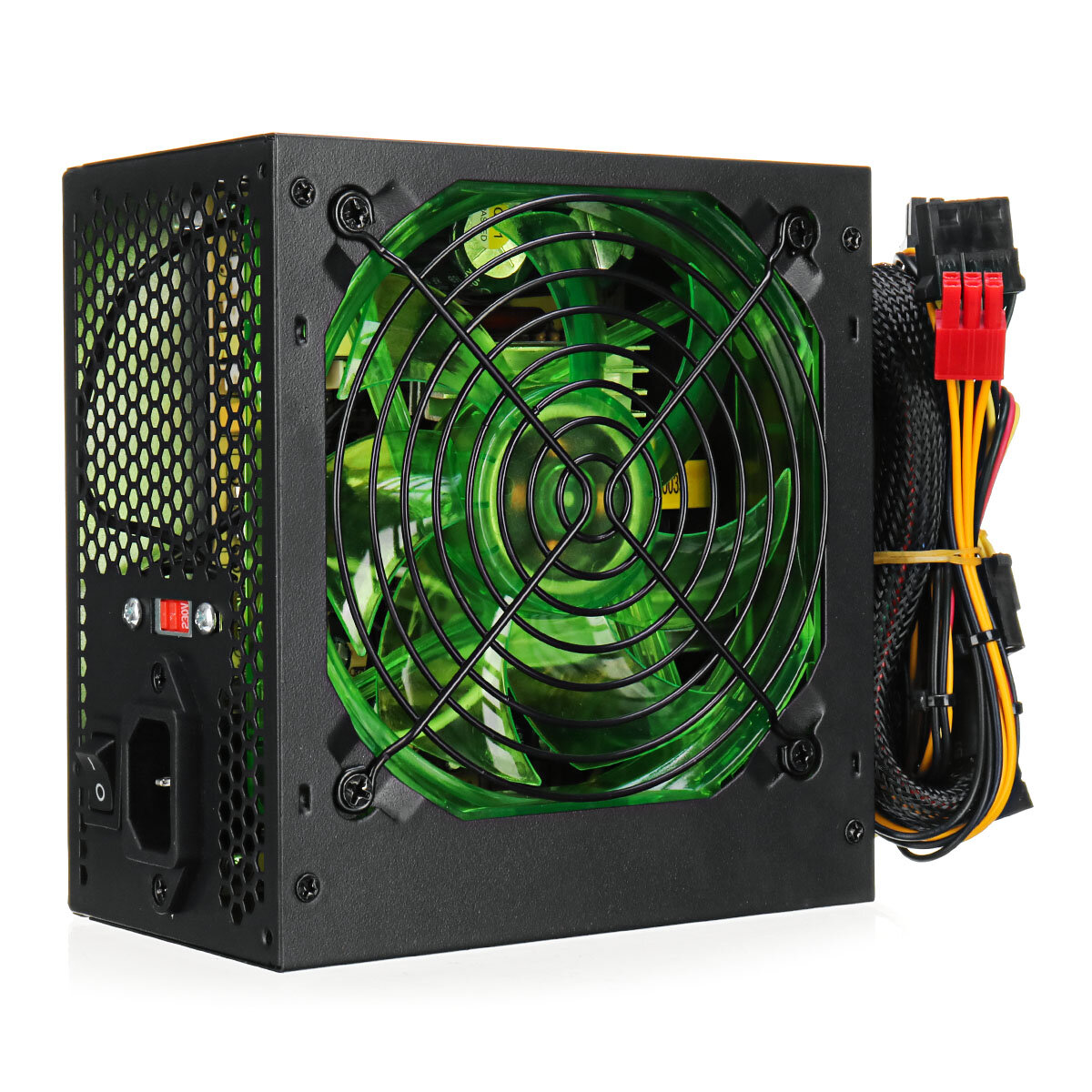 500W Power Supply 120mm LED Cooling Fan 24 Pin PCI SATA ATX 12V Computer Power Supply