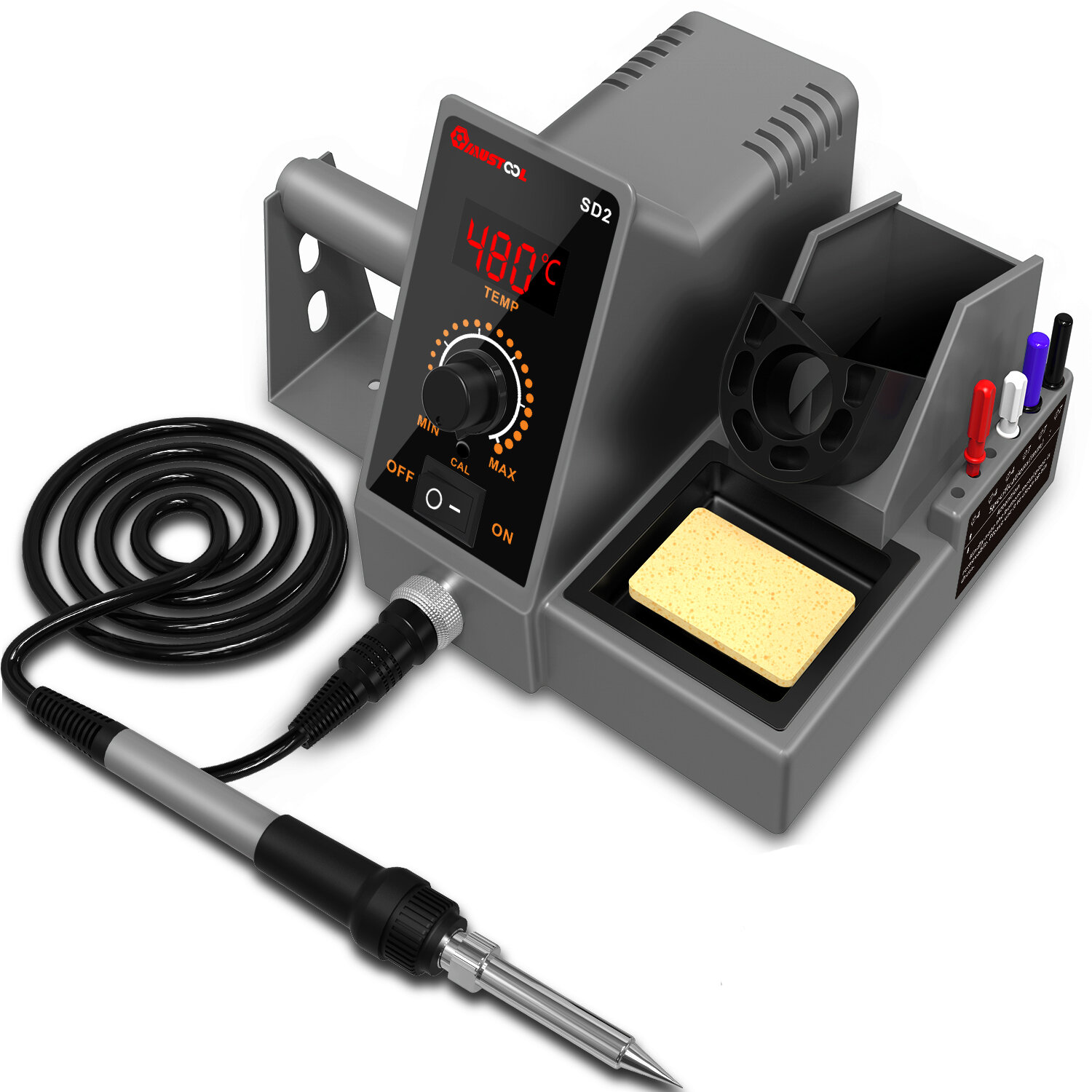 MUSTOOL SD1 SD2 LCD 60W Soldering Station Professional PID Soldering Iron Station Tool Kit Adjustable Temperature 200-48