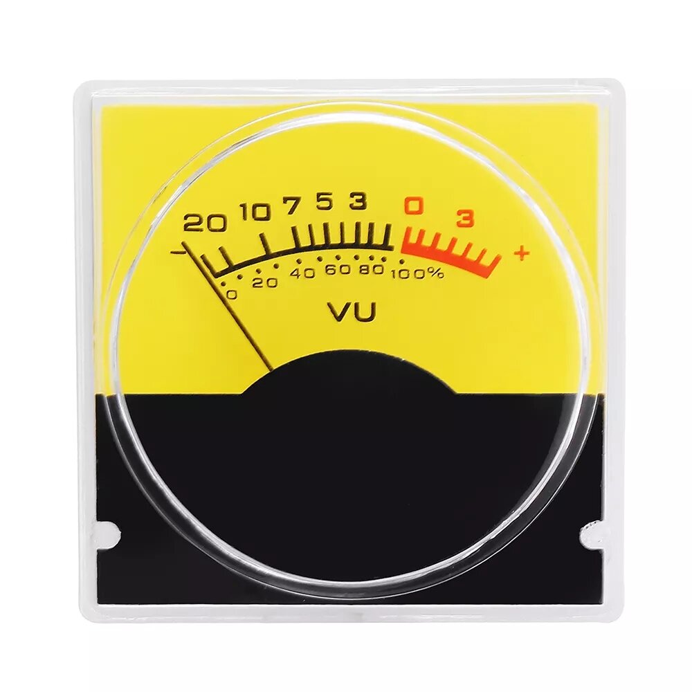 

3Pcs Pointer Meter Amplifier VU Table DB Table Level Meter Pressure Gauge with White LED Backlight