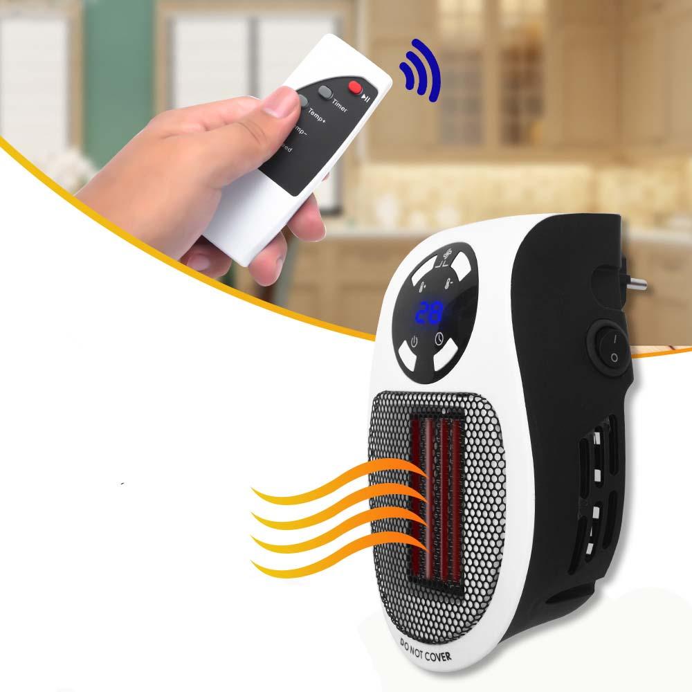 PRee® SH1 500W Mini riscaldatore ventilatore Riscaldatore invernale EU Plug Dispositivo di riscaldamento con telecomando