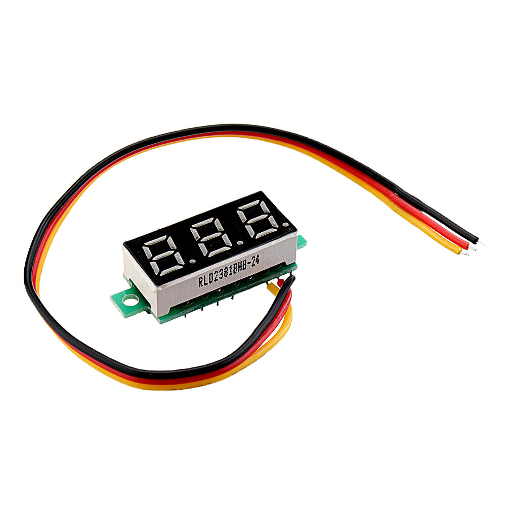 20 stks 0.28 Inch Driedraads 0-100 V Digitale Rode Display DC Voltmeter Verstelbare Voltage Meter