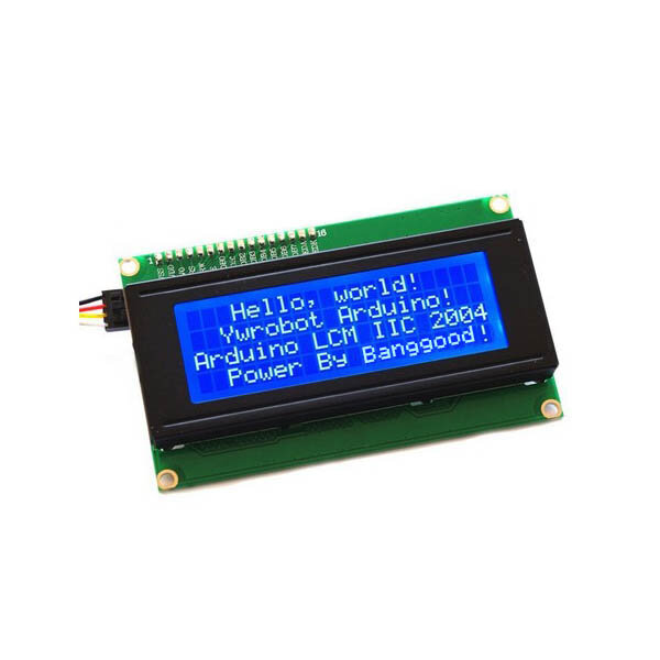 Geekcreit® IIC I2C 2004 204 Módulo de Visualización LCD de 20 x 4 Caracteres Azul para Arduino