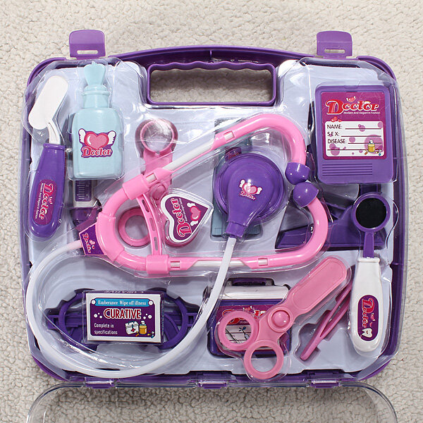 Baby Pretended Doctor Play Set Carry Case Kit Toys
