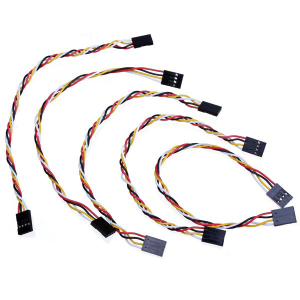 

5pcs 4 Pin 20cm 2.54mm Jumper Cable DuPont Wire ForFemale To Female