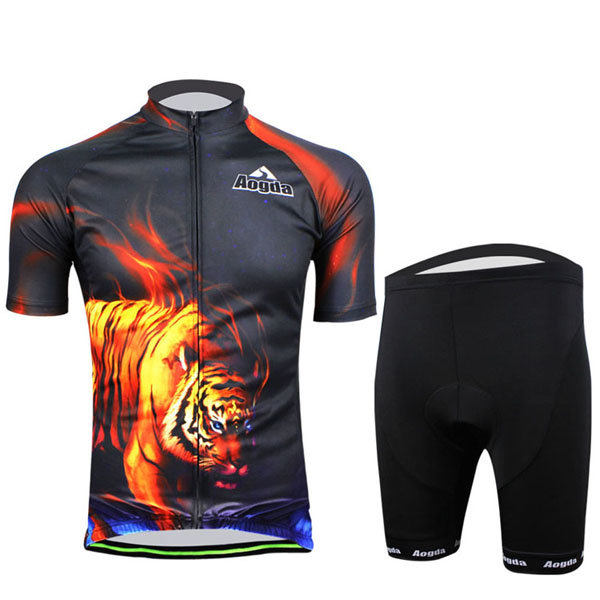 Велосипед Велоспорт костюм носить мужчинам рубашки и шорты тигр