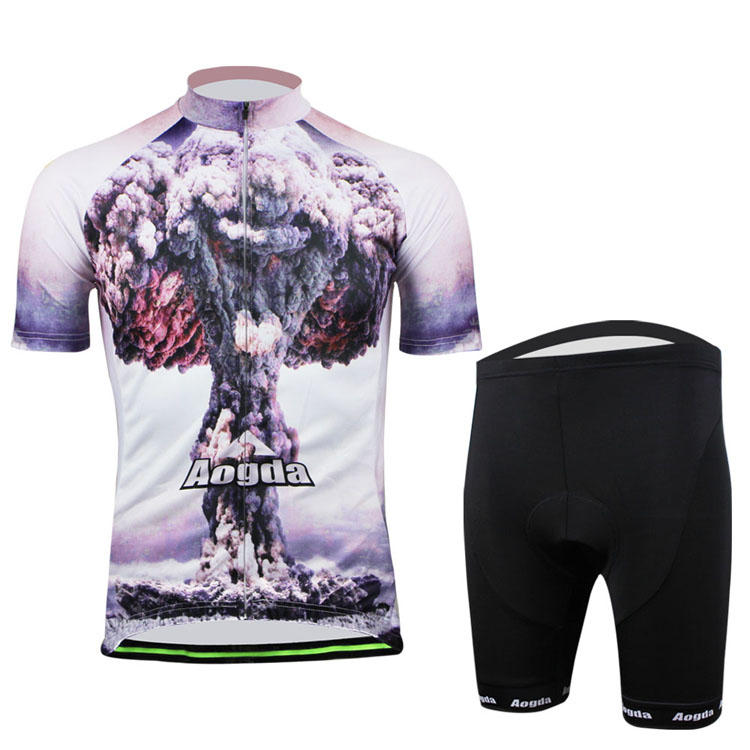 Cycling Takım Bisiklet Bisiklet Giyim Erkek Gömlek ve Şort Atomik