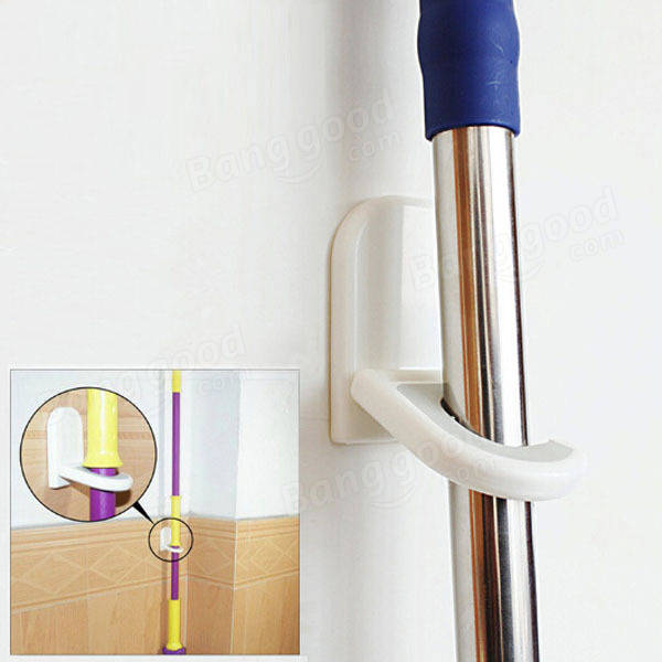 C Shape Multifunction Mop Broom Hook Strong Glue Stickup Hanger
