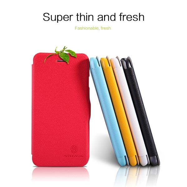 NIKKIN Fresh Series Flip Ultra Dun PU Leren Case Voor iPhone 6