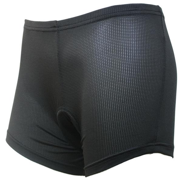 Shorts esportivos para mulheres Arsuxeo Riding Pants Underwear Shorts com almofada de silicone preta