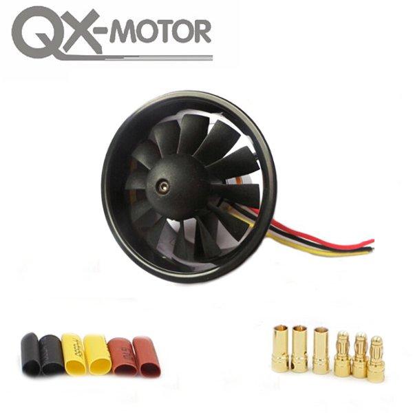 QX-motor 64mm 12 Cuchillas Ducted Fan EDF con Accesorios de barril Entubado Nuevo