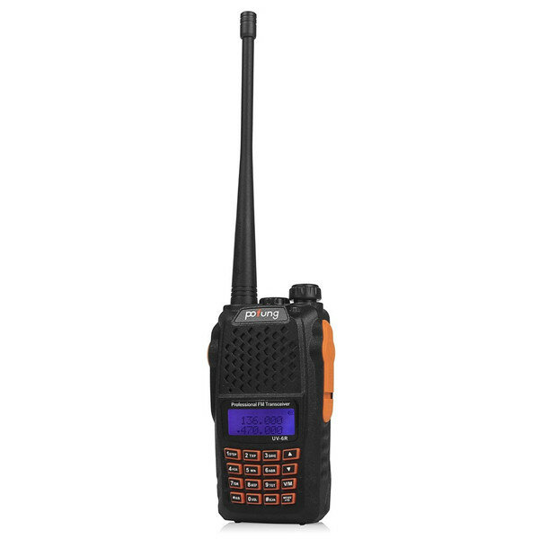 BaoFeng UV-6R Portable Walkie Talkie Two Way Radio 128CH UHF VHF Dual Band Handled Transceiver