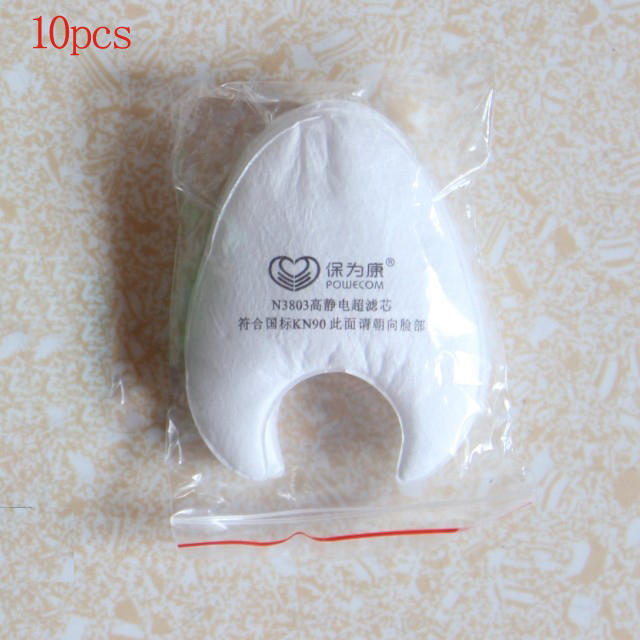 10pcs Replacement Cotton Filters for N3800 Anti Dust Mask