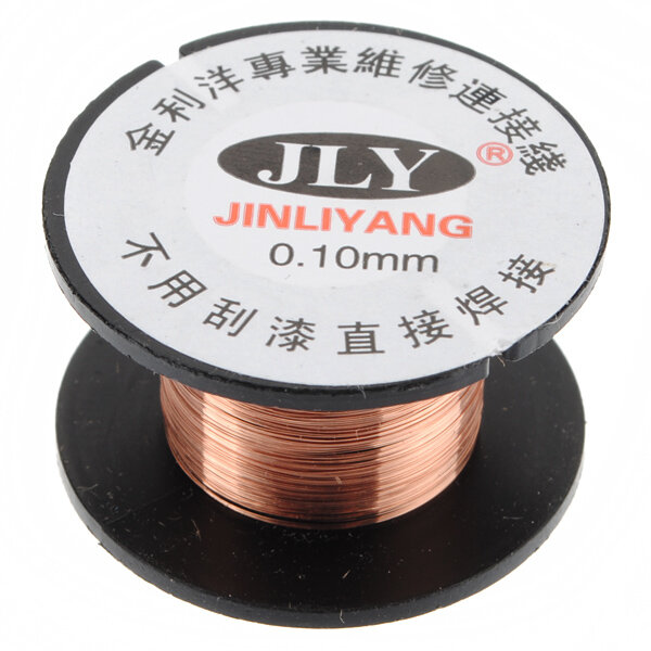 

0.1mm Copper Soldering Solder PPA Enamelled Reel Wire Roll 15m New