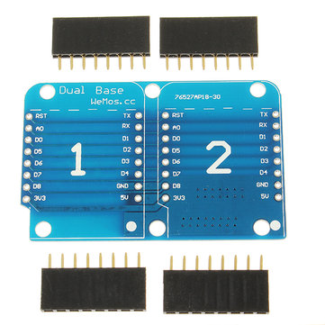 5Pcs WeMos® Double Socket Dual Base Shield For WeMos D1 Mini NodeMCU ESP8266 DIY PCB D1 Expansion Board