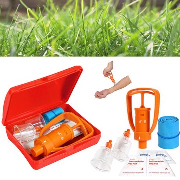 PRee® Venom Extractor Pump First Aid Safety Kit Emergency Snake Bite Survival Tool SOS
