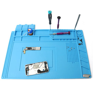 45x30cm Magnetic Heat Insulation Silicone Pad Desk Mat Maintenance Platform  with Magnetic Section for BGA Soldering Repair Station Sale - Banggood USA  Mobile-arrival notice