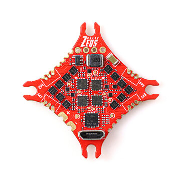 25.5x25.5mm HGLRC ZEUS5 FR AIO 1-2S F411 Flight Controller Integrated with 5A BL_S 4in1 ESC Frsky SPI Receiver for DIY TinyWhoop RC Drone FPV Racing