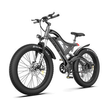 [US Direct] AOSTIRMOTOR S18 750W 48V 15AH 26inch Electric Bicycle 25-35KM Max Mileage 140KG Max Load Electric Bike