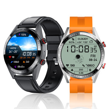[Music Playback] Bakeey Z18 Dynamic 1.39 inch AMOLED Full Touch Screen bluetooth Calling Heart Rate Blood Pressure Oxygen Monitor Multi-Sport Modes Music Playback IP67 Waterproof Business Smart Watch