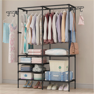 108x36x170cm Storage Rack Clothes Shelf, Stand Alone Storage Shelves