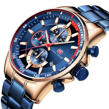 $23.79 for MINI FOCUS MF0218G Date Display Men Wristwatch
