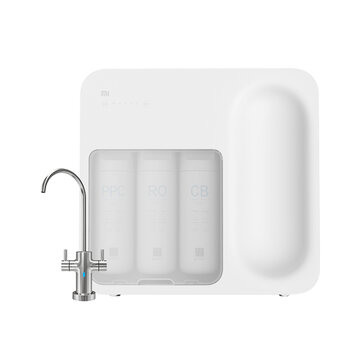 Xiaomi Water Purifier C1 Three Outlets 1: 1 Pure Wastewater Ratio RO Reverse Osmosis Technology Integrated Water Storage Tank